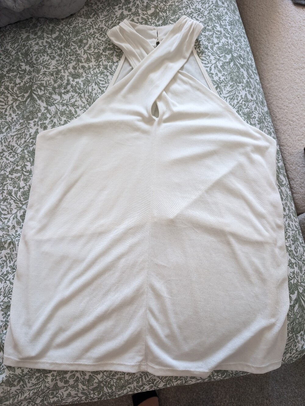 Banana Republic White Halter Top size Medium